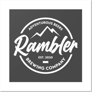 Rambler Brewing Company logo tee - dark Posters and Art